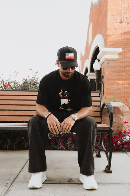 American Flag Hat (Trucker Style)